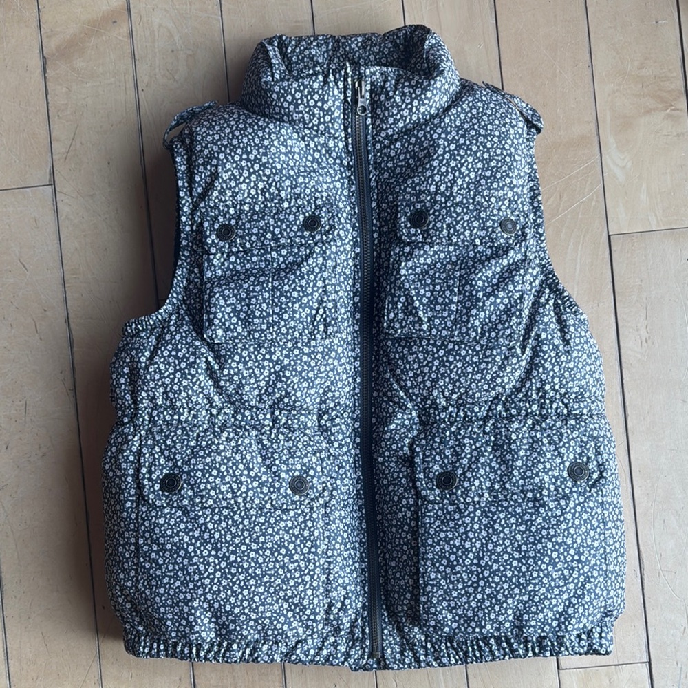 Floral Puffer Vest